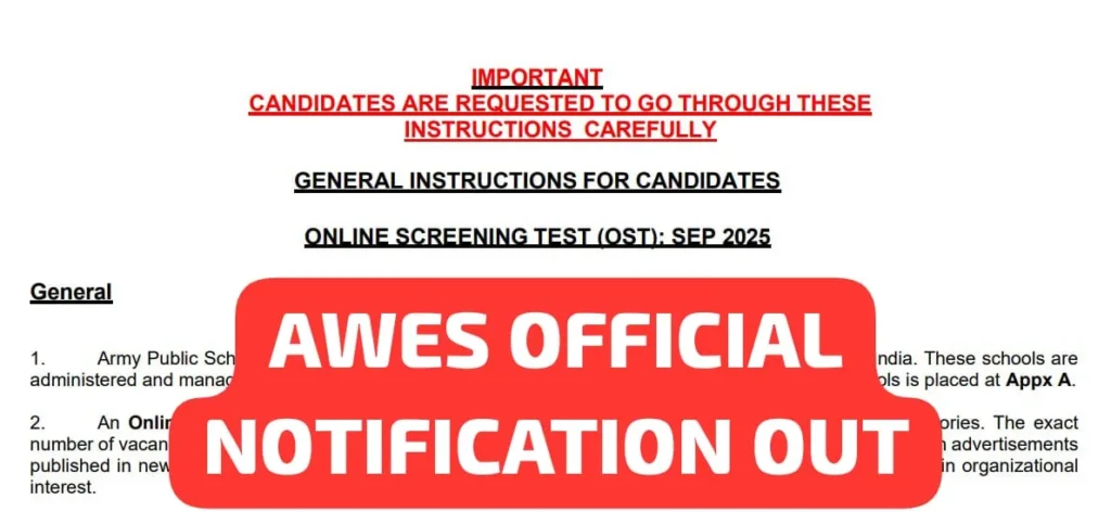 AWES Recruitment 2025