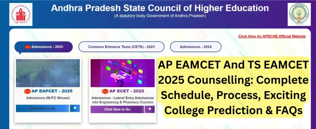 AP EAMCET And TS EAMCET 2025 Counselling