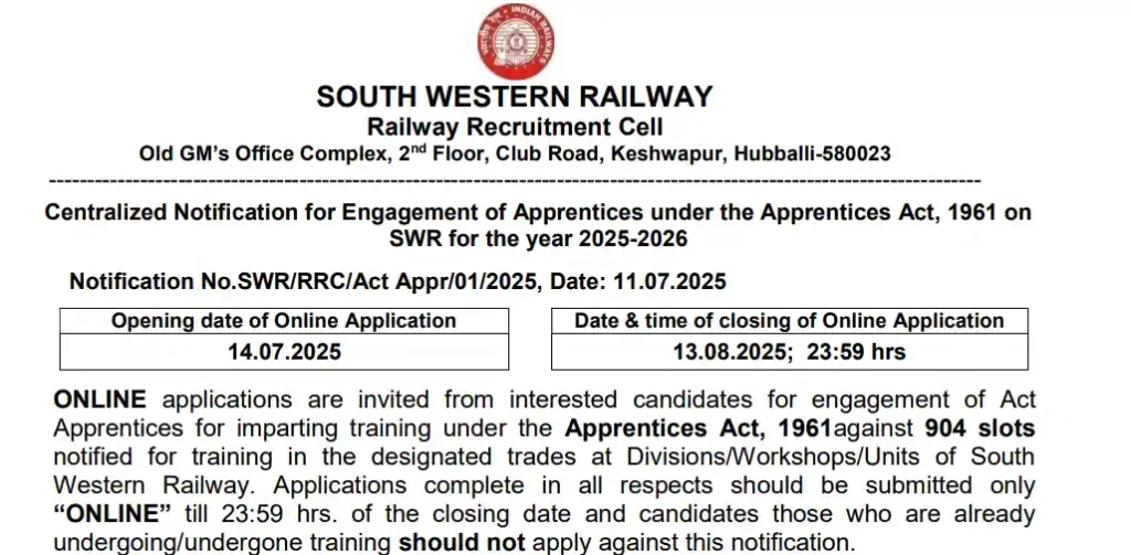 South Western Railway Apprentice