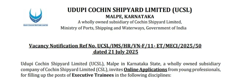 Udupi Cochin Shipyard