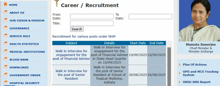 West Bengal government jobs 2025