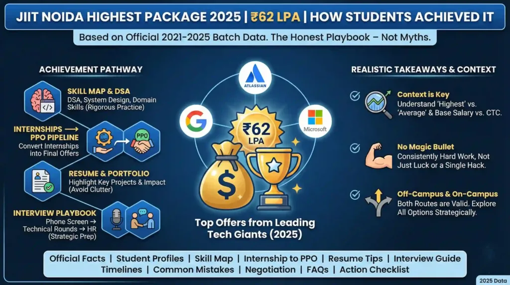 JIIT Noida Highest Package 62 LPA How Students Achieved It (2025 Data)