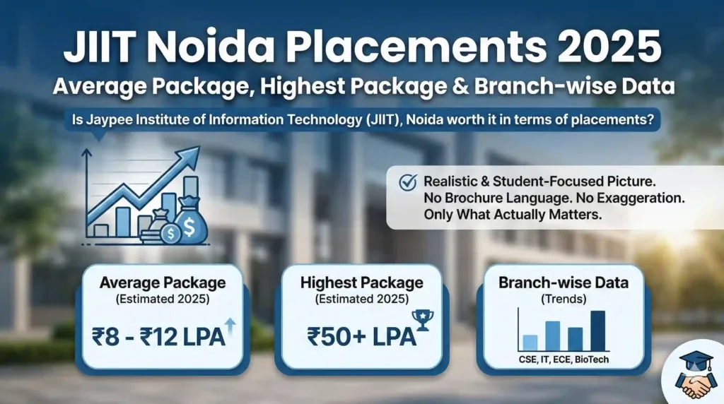 JIIT Noida Placements 2025 – Average Package, Highest Package & Branch-wise Data